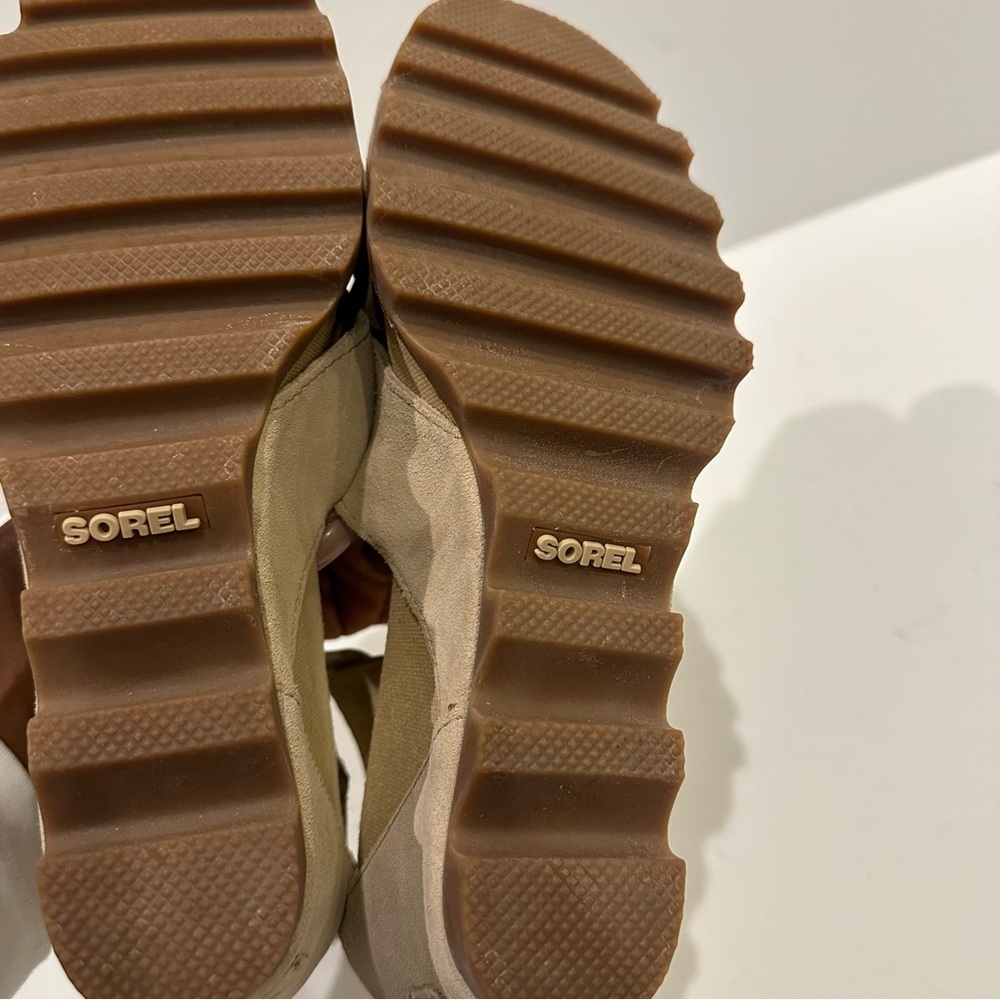 Sorel Women's Joanie II Beige Wedge Sandal - Picture 6 of 7